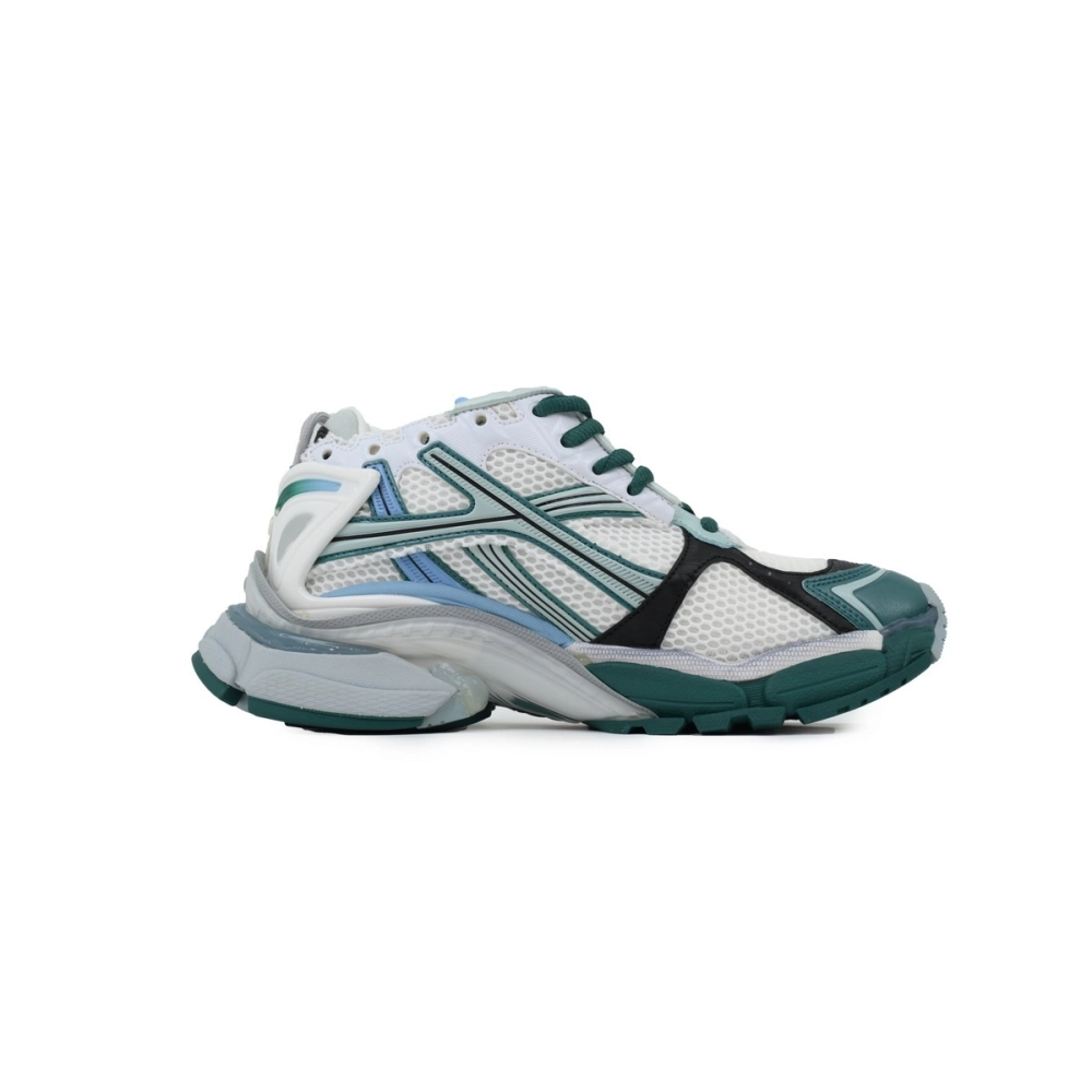 Balenciaga Runner Sneaker White Blue Green 772767W3RMU9034