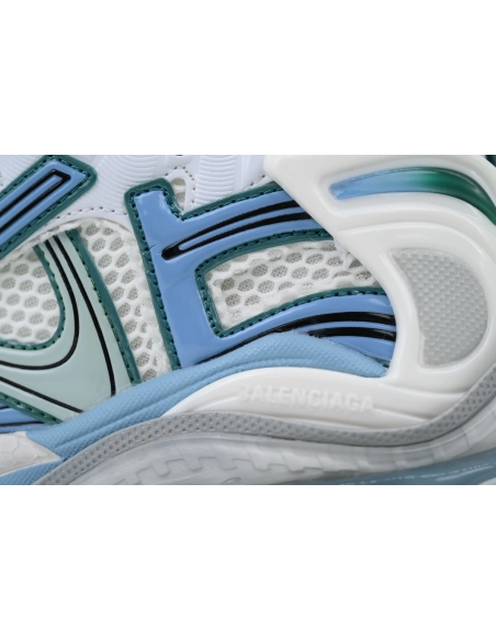 Balenciaga Runner Sneaker White Blue Green 772767W3RMU9034
