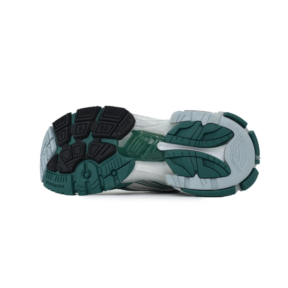 Balenciaga Runner Sneaker White Blue Green 772767W3RMU9034