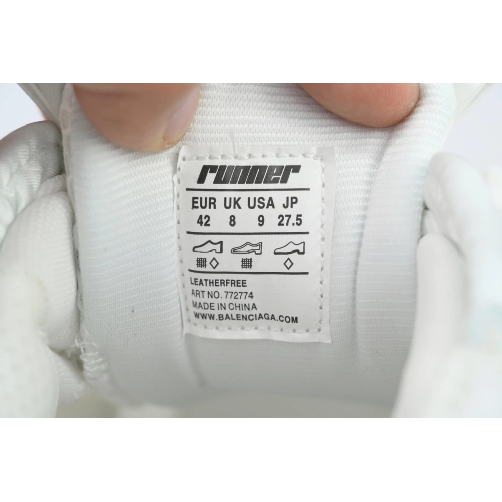 Balenciaga Runner Sneaker Gradient-White Black 772774 WRUNG 9010