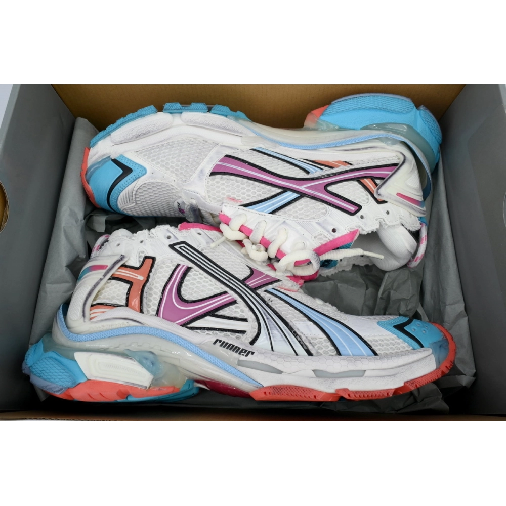 Balenciaga Runner Sneaker Grey Multi Color 772767 W3RMU 9458