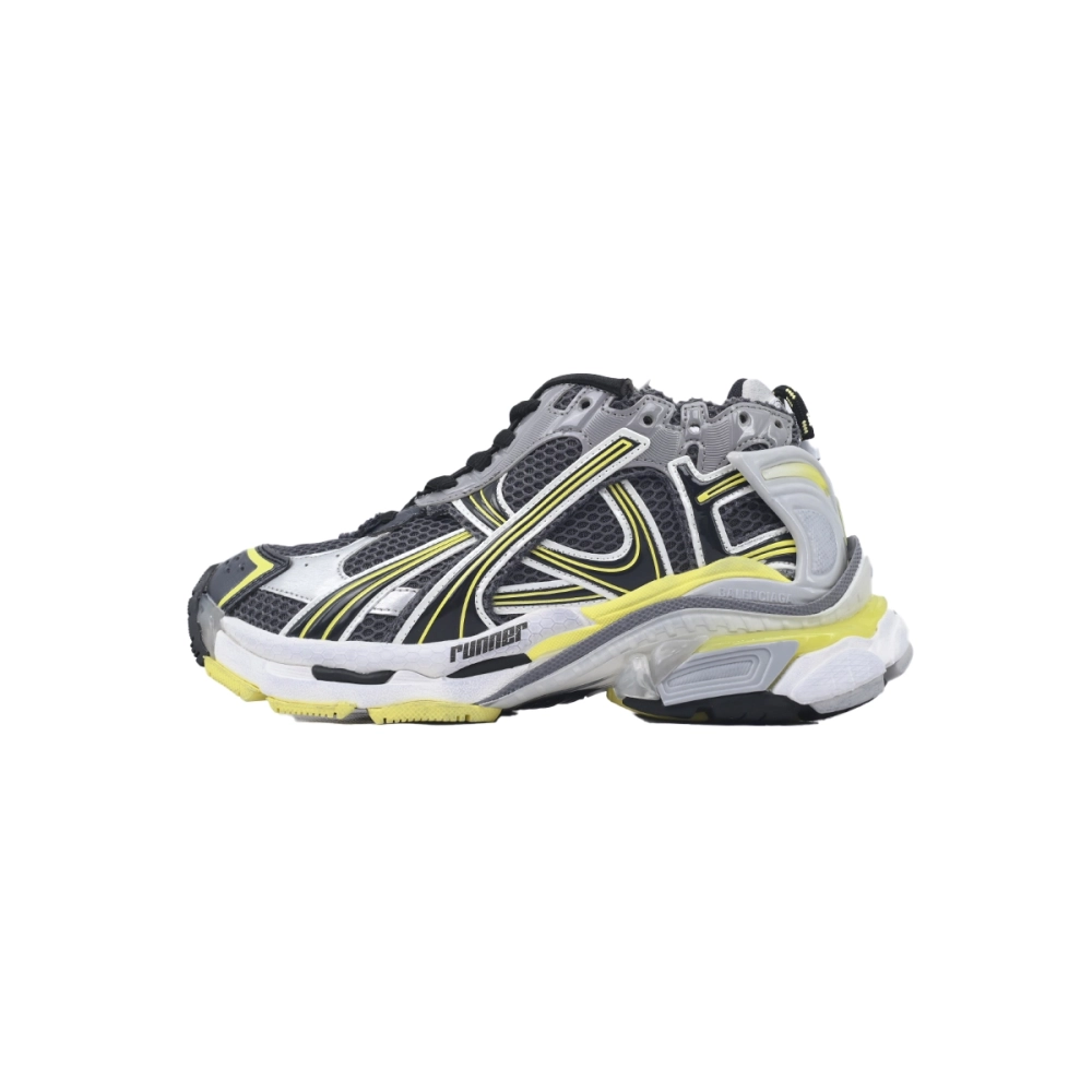 Balenciaga Runner Sneaker Grey Black Yellow 772767 W3RMU 1279