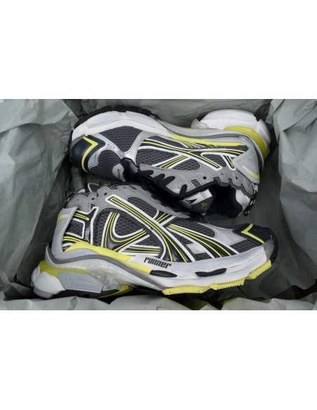 Balenciaga Runner Sneaker Grey Black Yellow 772767 W3RMU 1279