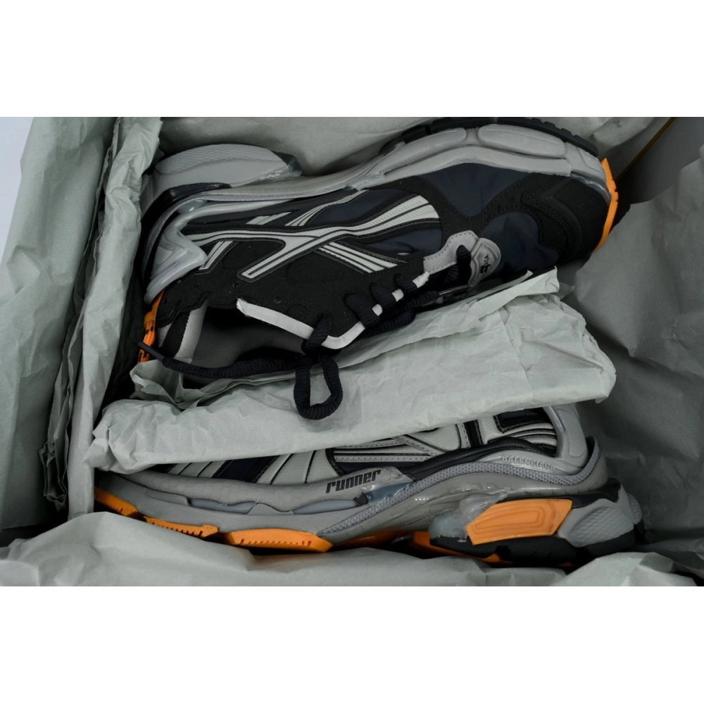 Balenciaga Runner Sneaker Black Fluo Orange 772774 W3RNY 1878