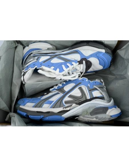 Balenciaga Runner Sneaker Worn Out Blue Grey 772774 W3RNY 4912