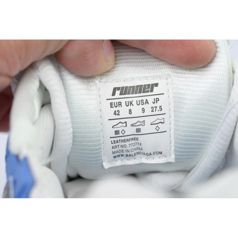 Balenciaga Runner Sneaker Worn Out Blue Grey 772774 W3RNY 4912