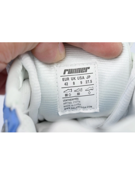 Balenciaga Runner Sneaker Worn Out Blue Grey 772774 W3RNY 4912