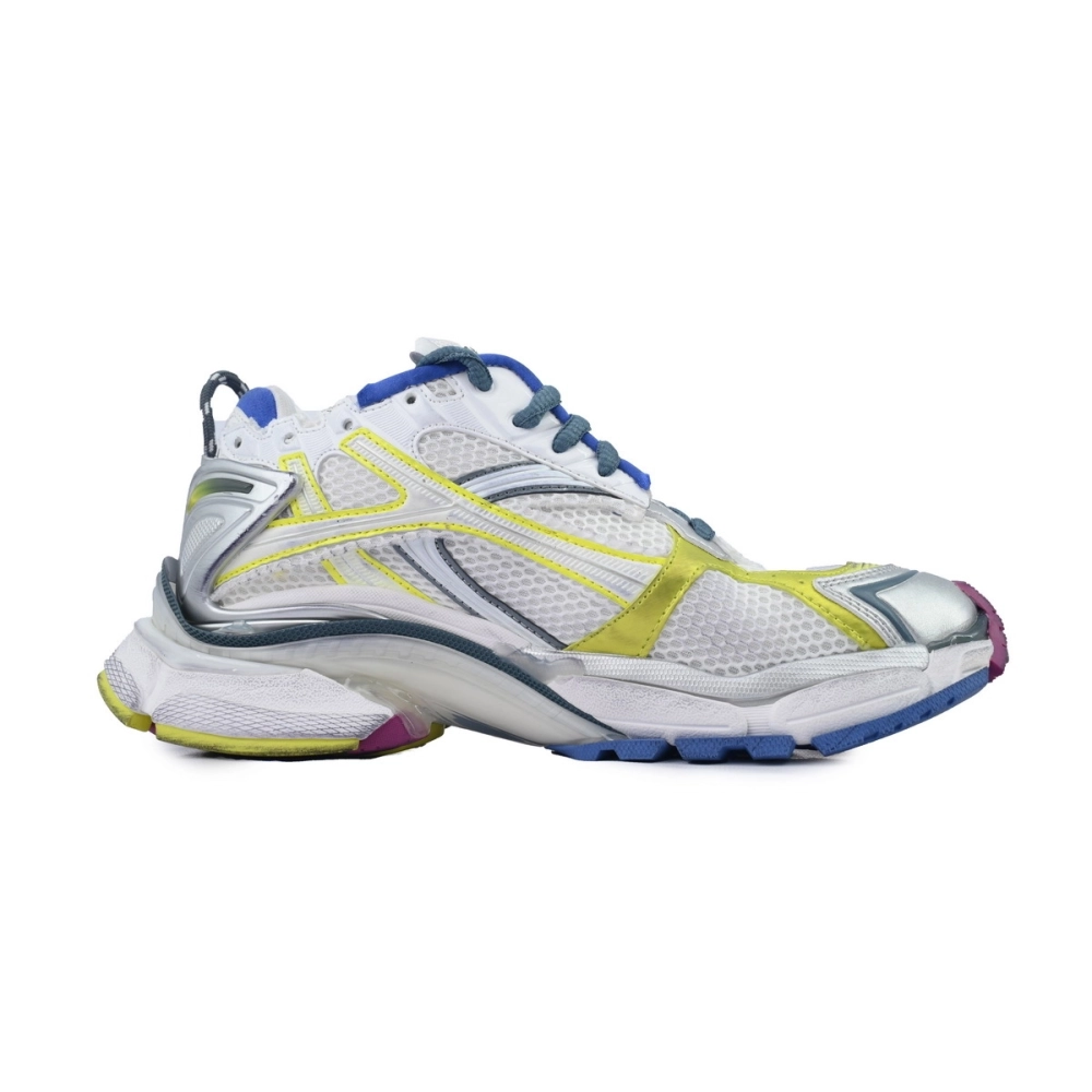 Balenciaga Runner Sneaker White Purple Blue 772767 W3RMU 9547