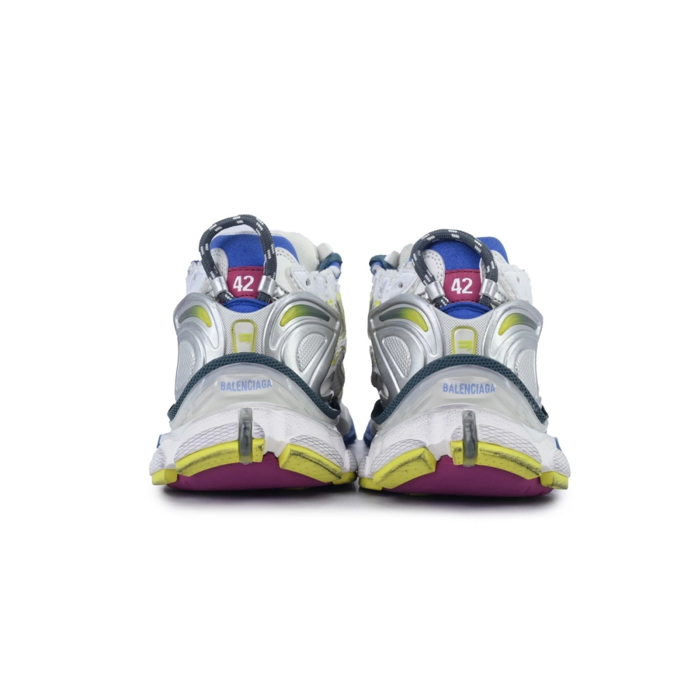 Balenciaga Runner Sneaker White Purple Blue 772767 W3RMU 9547