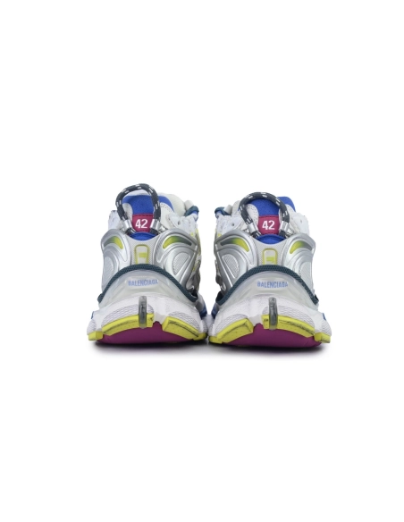 Balenciaga Runner Sneaker White Purple Blue 772767 W3RMU 9547