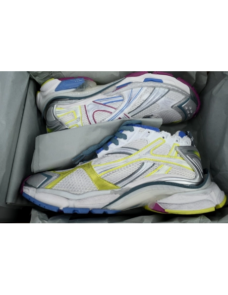 Balenciaga Runner Sneaker White Purple Blue 772767 W3RMU 9547