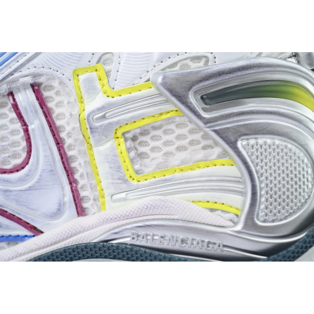 Balenciaga Runner Sneaker White Purple Blue 772767 W3RMU 9547