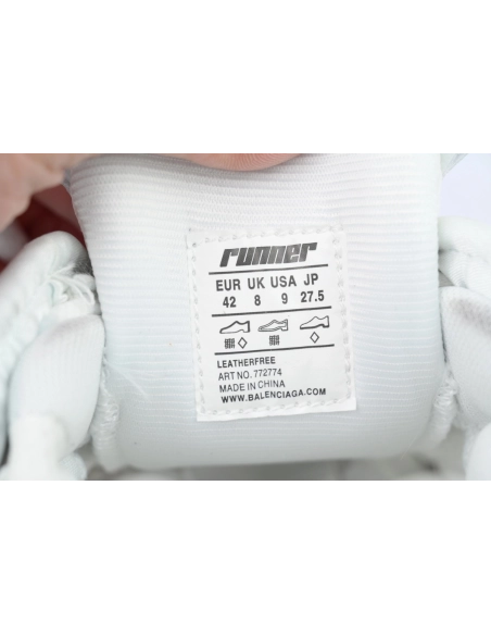 Balenciaga Runner Sneaker Graffiti White Blue 772774 W3RBQ 9040