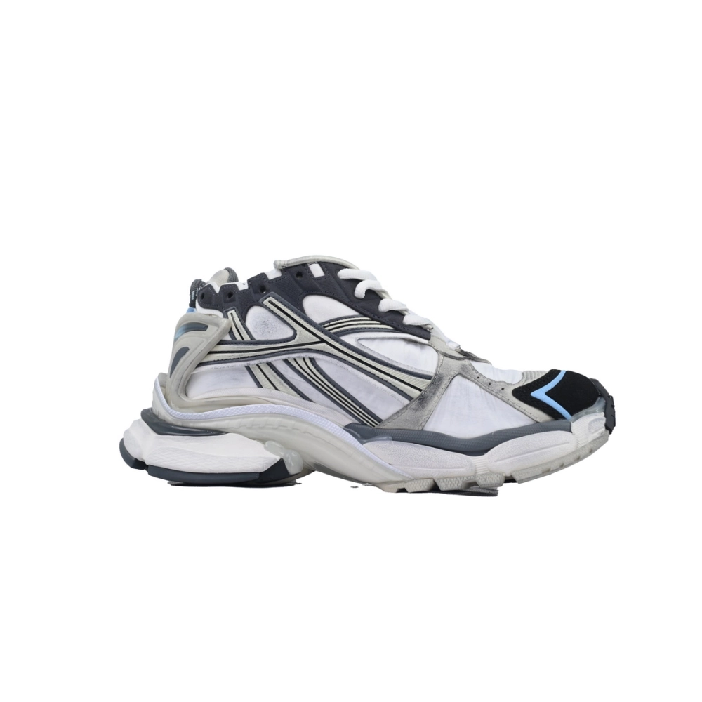 Balenciaga Runner Sneaker Silver White Black 772767 W3RNY 0623