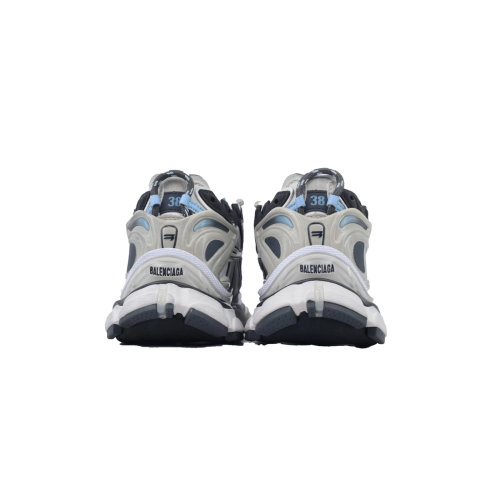 Balenciaga Runner Sneaker Silver White Black 772767 W3RNY 0623