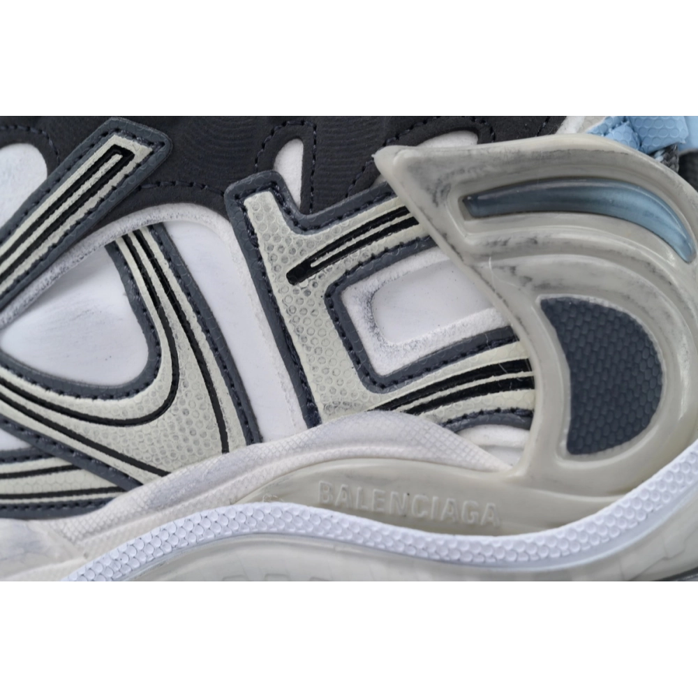 Balenciaga Runner Sneaker Silver White Black 772767 W3RNY 0623