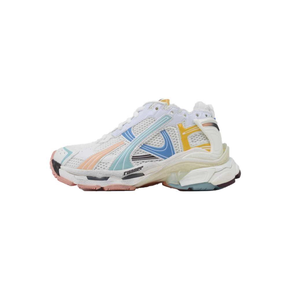 Balenciaga Runner Sneaker White Blue Yellow&39;