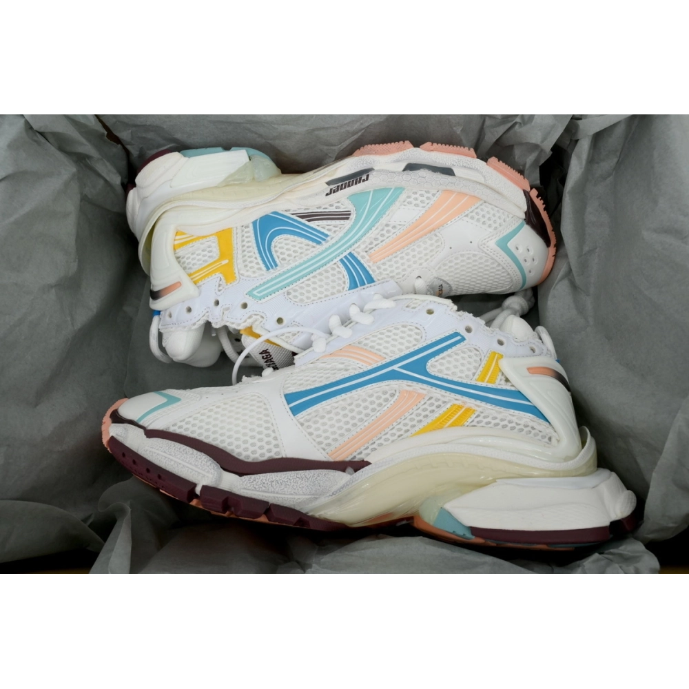 Balenciaga Runner Sneaker White Blue Yellow&39;