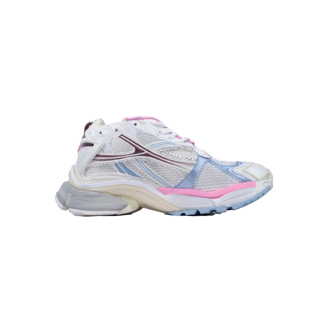 Balenciaga Runner Sneaker White Blue Pink 772767 WRUNG 3120
