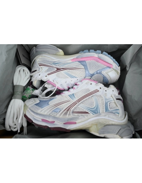 Balenciaga Runner Sneaker White Blue Pink 772767 WRUNG 3120
