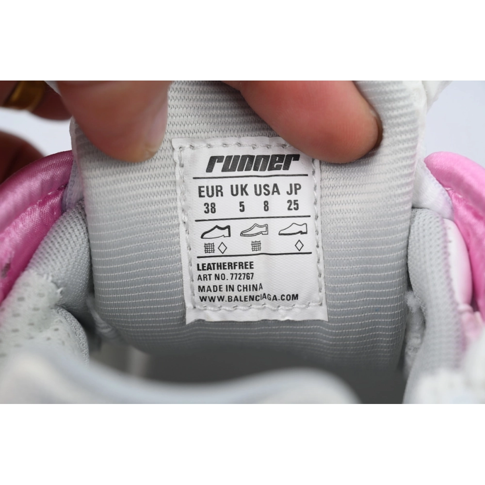 Balenciaga Runner Sneaker White Blue Pink 772767 WRUNG 3120