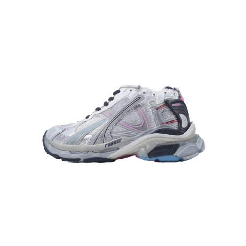Balenciaga Runner Sneaker Grey White And Pink Black 772767 W3RNY 0322