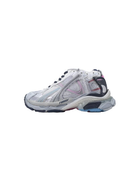 Balenciaga Runner Sneaker Grey White And Pink Black 772767 W3RNY 0322