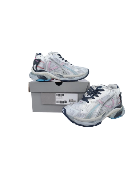 Balenciaga Runner Sneaker Grey White And Pink Black 772767 W3RNY 0322