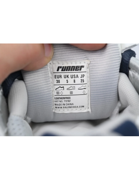 Balenciaga Runner Sneaker Grey White And Pink Black 772767 W3RNY 0322