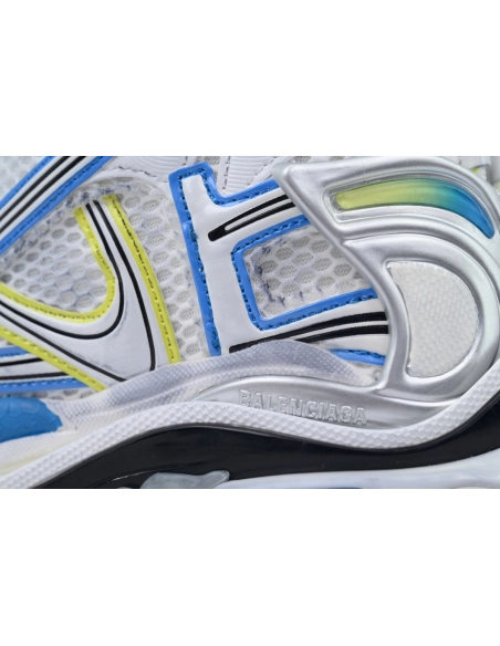 Balenciaga Runner Sneaker White Blue Yellow 772767 W3RNY 0213