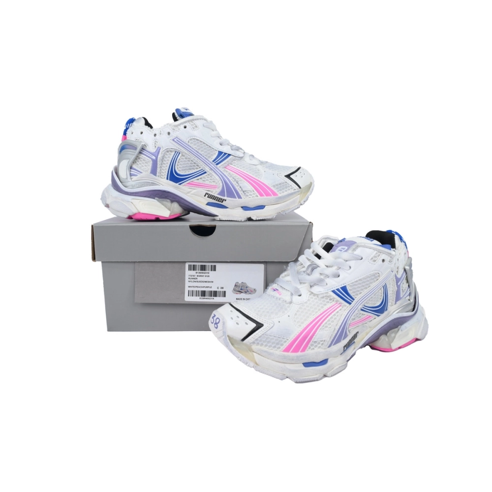 Balenciaga Runner Sneaker Purple Blue Powder 772767 W3RNY 6120