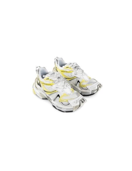 Balenciaga Runner Sneaker White Yellow 779066W3RXP9710
