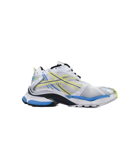 Balenciaga Runner Sneaker White Yellow Blue 772774 W3RMU 9074