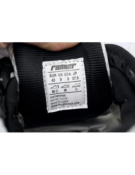 Balenciaga Runner Sneaker White Yellow Blue 772774 W3RMU 9074