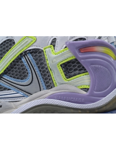 Balenciaga Runner Sneaker Pink Purple And Fluorescent Green 772767 W3RNY 0361