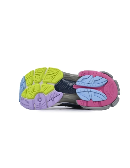 Balenciaga Runner Sneaker Pink Purple And Fluorescent Green 772767 W3RNY 0361