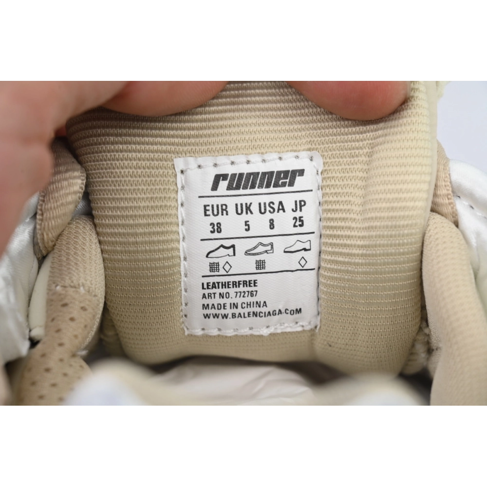 Balenciaga Runner Sneaker Beige Brown 772767 W3RNY 1205