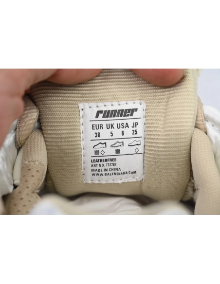 Balenciaga Runner Sneaker Beige Brown 772767 W3RNY 1205