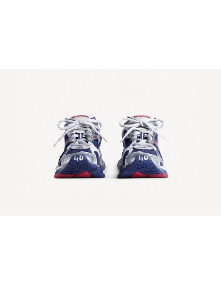Balenciaga Runner Gradient Sneaker in Navy/Red/Grey 772774WRUNG4610