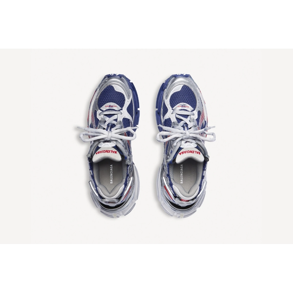 Balenciaga Runner Gradient Sneaker in Navy/Red/Grey 772774WRUNG4610