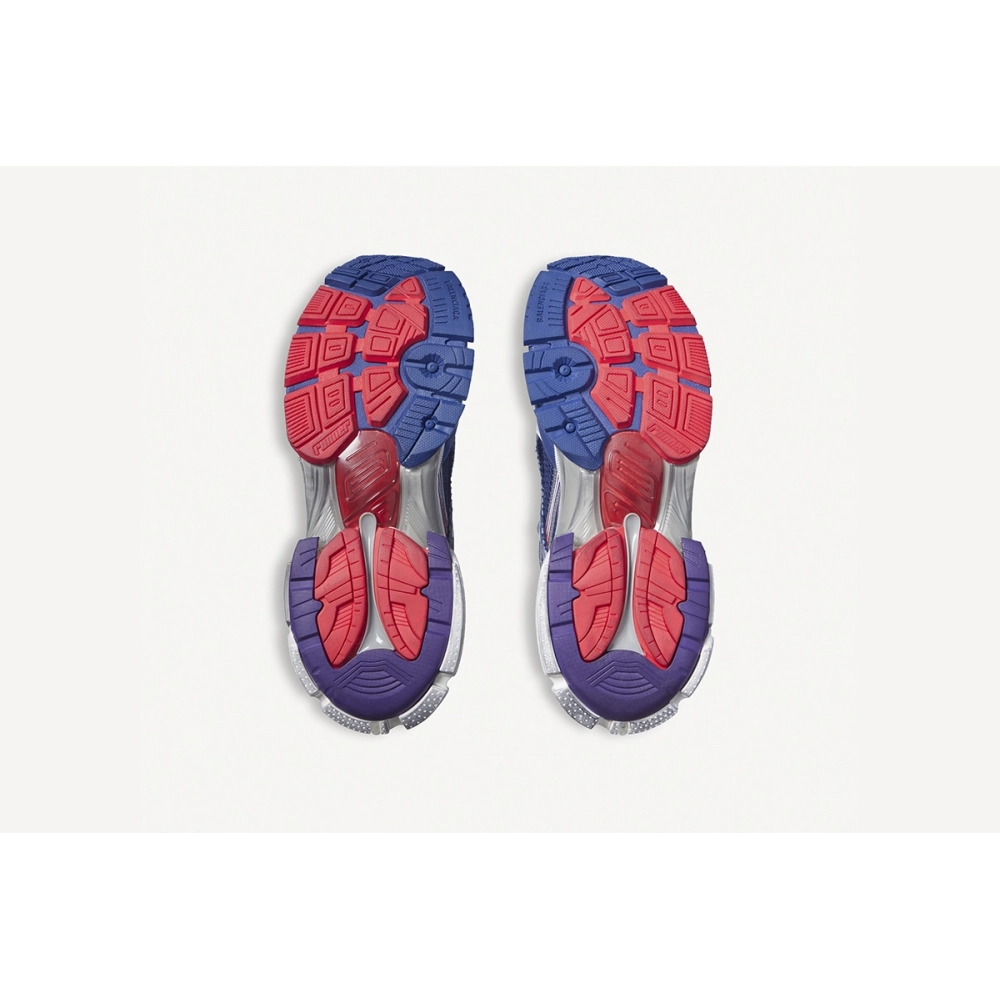 Balenciaga Runner Gradient Sneaker in Navy/Red/Grey 772774WRUNG4610