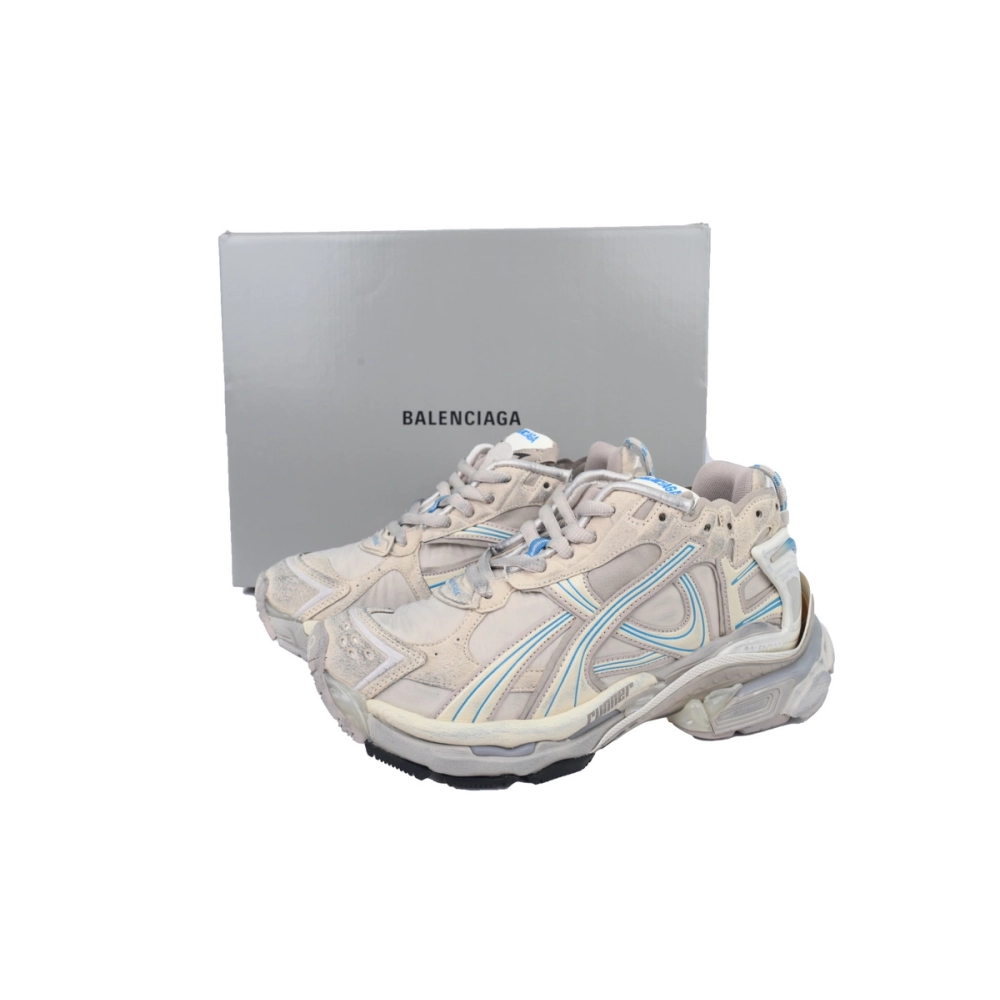 Balenciaga Runner Sneaker Brown Blue 772767 W3RNY 2240