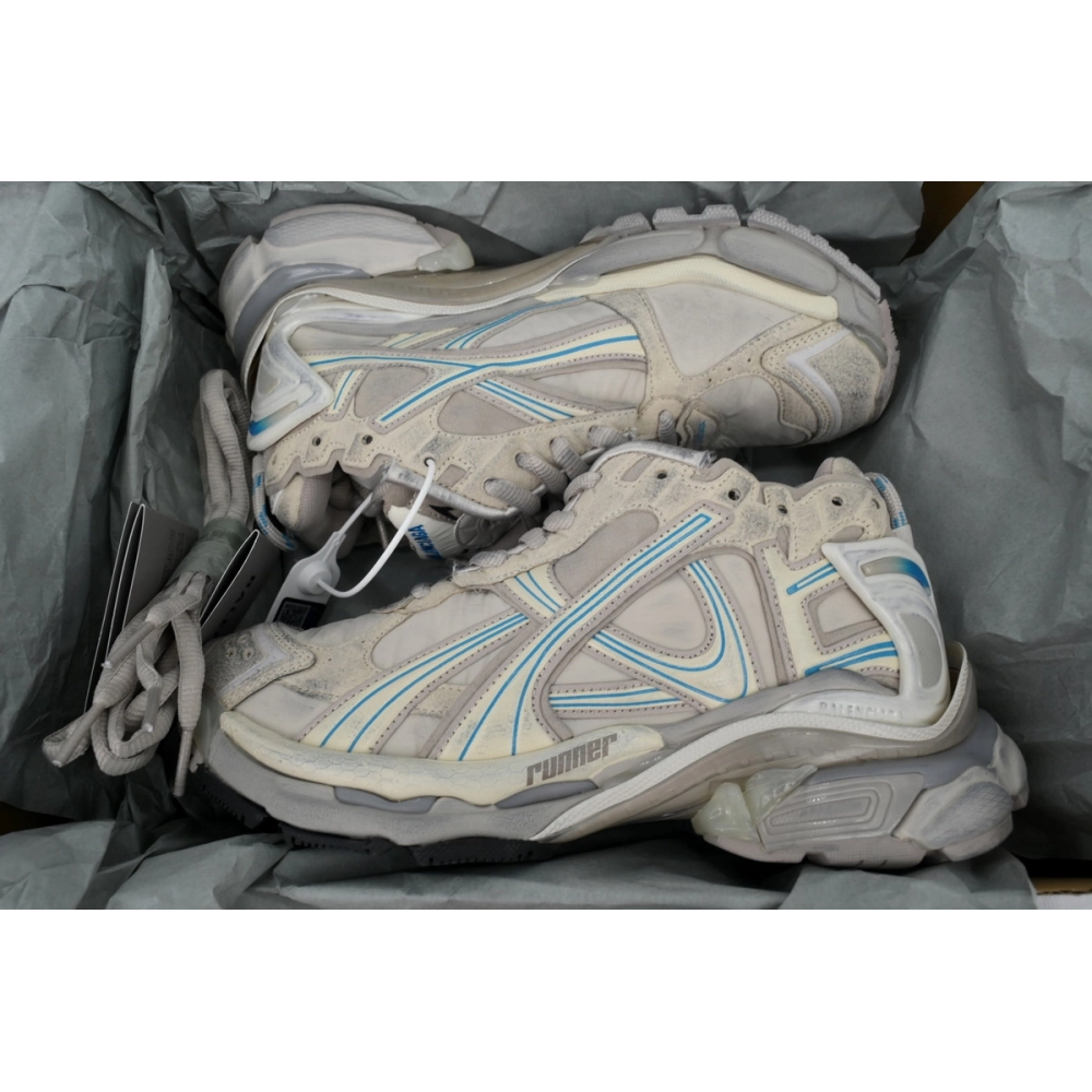 Balenciaga Runner Sneaker Brown Blue 772767 W3RNY 2240