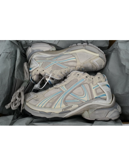 Balenciaga Runner Sneaker Brown Blue 772767 W3RNY 2240