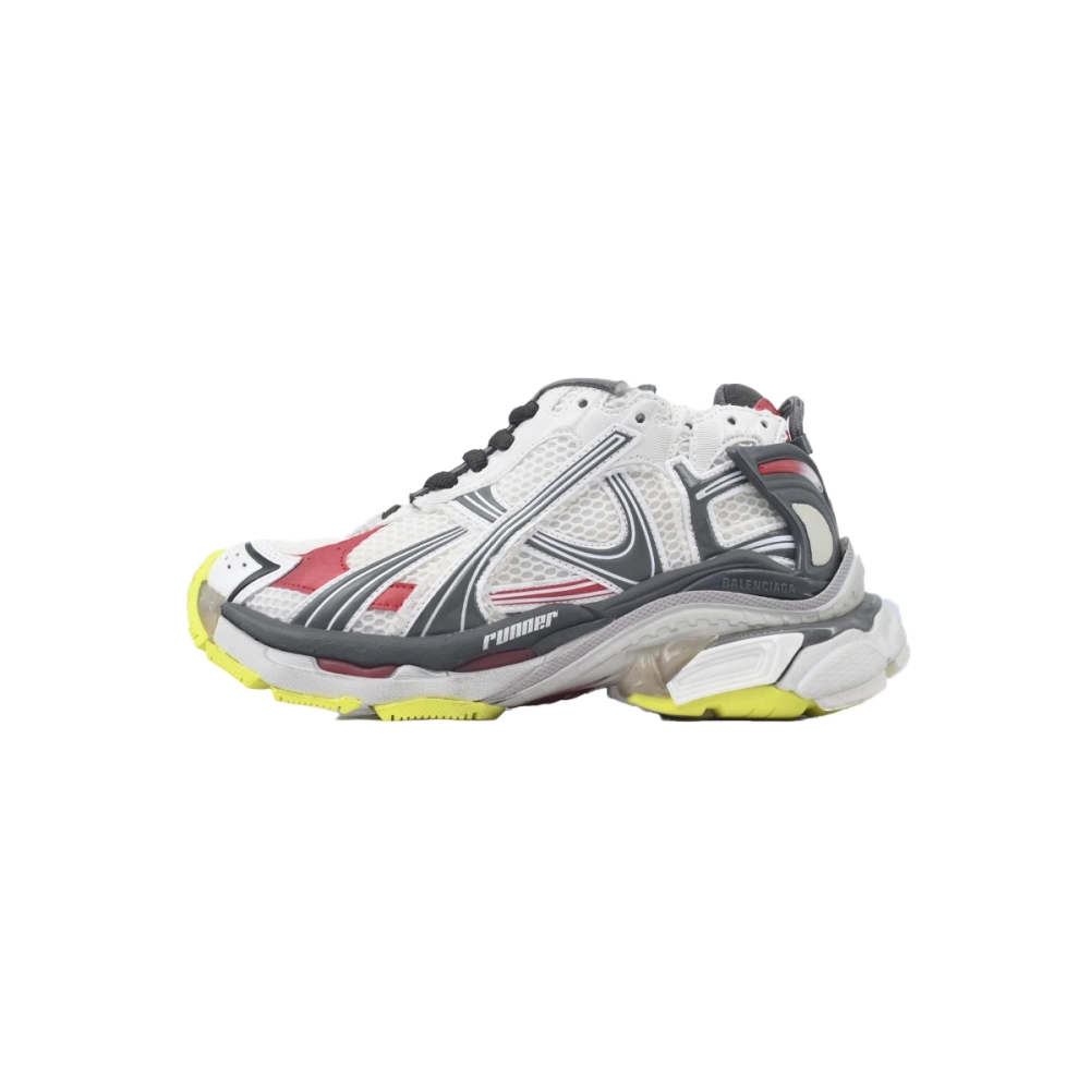 Balenciaga Runner Sneaker White Red And Gray Black 772767 W3RNY 0509