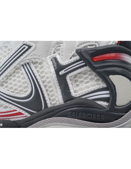 Balenciaga Runner Sneaker White Red And Gray Black 772767 W3RNY 0509
