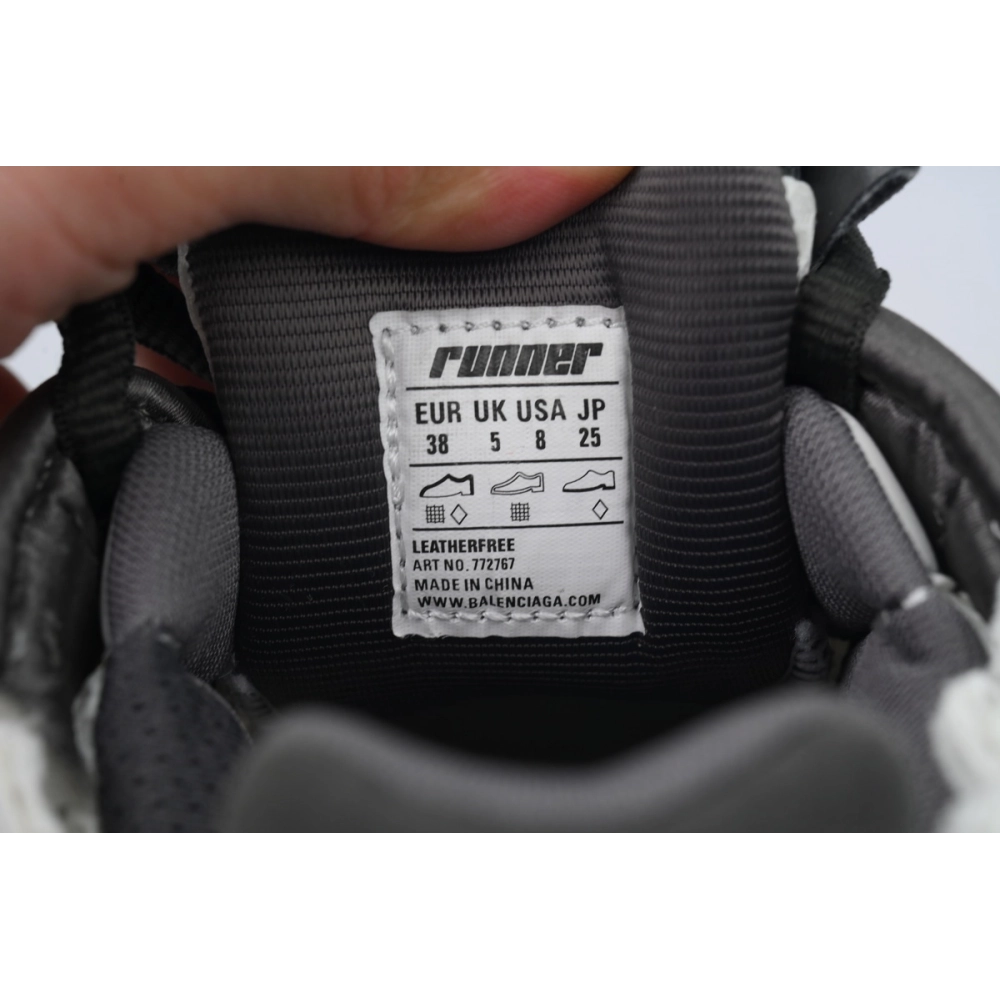Balenciaga Runner Sneaker White Red And Gray Black 772767 W3RNY 0509