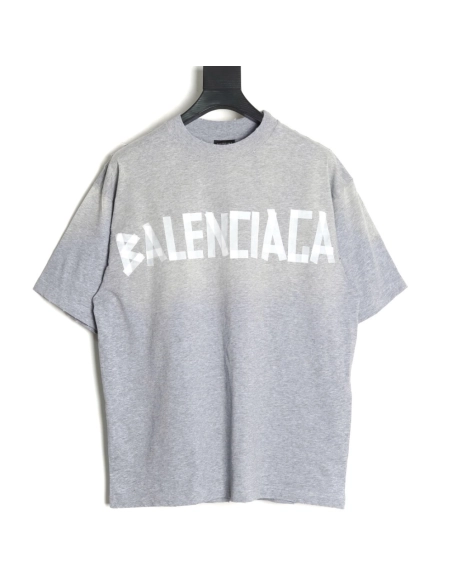 Balenciaga Grey Masking Tape Short-Sleeve T-Shirt,Balenciaga