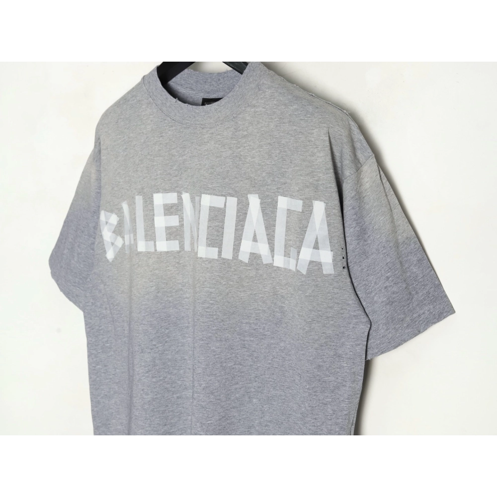 Balenciaga Grey Masking Tape Short-Sleeve T-Shirt,Balenciaga