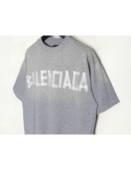 Balenciaga Grey Masking Tape Short-Sleeve T-Shirt,Balenciaga